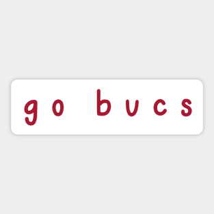 go bucs Sticker